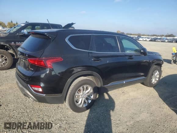2019 Hyundai Santa Fe SE with VIN 5NMS2CAD2KH008660, listed as a Copart auction lot 89726155 with 76,060 mi miles and Salvage title. Bid and sale history available at DreamBid. Image 3.