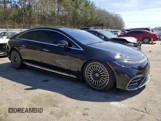 ✅ 2023 Mercedes-Benz EQS 450 • VIN: W1KCG2EB2PA035812 • Лот: 46468554. Опубликован ранее на Copart с пробегом 6 696 миль. Бесплатный доступ к архиву аукционных продаж из США и подробный отчёт об истории автомобиля на DreamBid. Изображение 4.