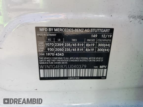 ✅ 2020 Mercedes-Benz GLA 250 • VIN: W1NTG4EB7LU040379 • Лот: 72948142. Опубликован ранее на Copart с пробегом 43 394 миль. Бесплатный доступ к архиву аукционных продаж из США и подробный отчёт об истории автомобиля на DreamBid. Изображение 14.