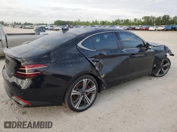 ✅ 2025 Genesis G70 Sport Advanced • VIN: KMTG54SE0SU147383 • Лот: 52577525. Опубликован ранее на Copart с пробегом 5 468 миль. Бесплатный доступ к архиву аукционных продаж из США и подробный отчёт об истории автомобиля на DreamBid. Изображение 3.