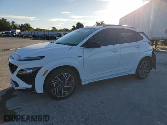 ✅ 2023 Hyundai Kona N Line • VIN: KM8K33A32PU044252 • Лот: 68555494. Опубликован ранее на Copart с пробегом 17 085 миль. Бесплатный доступ к архиву аукционных продаж из США и подробный отчёт об истории автомобиля на DreamBid. Изображение 1.