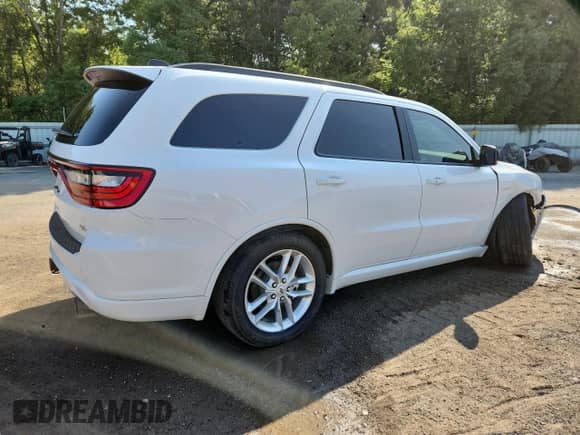 2025 Dodge Durango R/T Plus with VIN 1C4SDJCT4SC523225, listed as a Copart auction lot 80354635 with 215 mi miles and Salvage title. Bid and sale history available at DreamBid. Image 3.