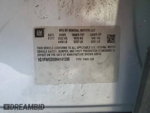 2017 Chevrolet Bolt EV LT z VIN 1G1FW6S00H4141396, wystawiony jako Copart lot #43407484 z przebiegiem 86 063 mil mil oraz . Historia ofert i sprzedaży dostępna na DreamBid. Obrazek 12.