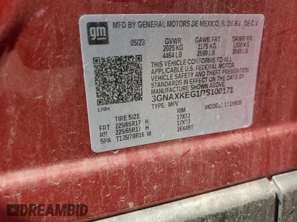 ✅ 2024 Chevrolet Equinox LT • VIN: 3GNAXKEG1RS100171 • Lot: 80117895. Wystawiony na Copart z przebiegiem 18 965 mil. Bezpłatny archiwum sprzedaży aukcyjnych z USA i szczegółowy raport historii pojazdu na DreamBid. Zdjęcie 14.