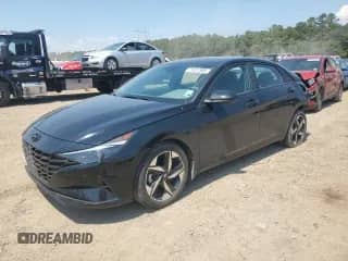 2023 Hyundai Elantra SEL with VIN KMHLS4AG5PU467911, listed as a Copart auction lot 71317365 with 36,217 mi miles and Salvage title. Bid and sale history available at DreamBid. Image 1.