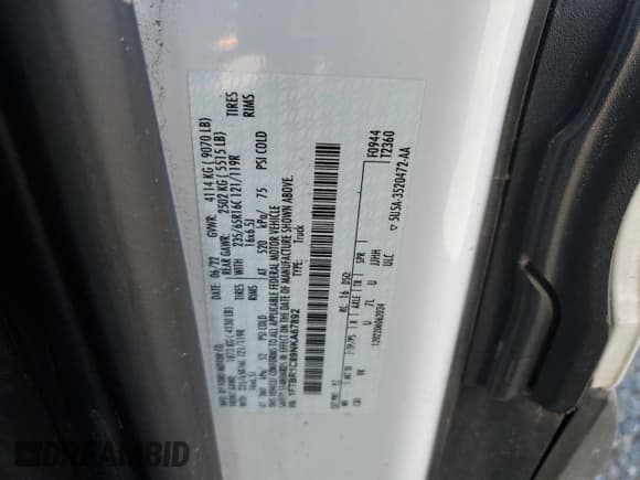 ✅ 2022 Ford Transit Cargo • VIN: 1FTBR1C89NKA67892 • Лот: 49484705. Опубликован ранее на Copart с пробегом 76 174 миль. Бесплатный доступ к архиву аукционных продаж из США и подробный отчёт об истории автомобиля на DreamBid. Изображение 13.