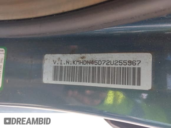 ✅ 2002 Hyundai Elantra GLS • VIN: KMHDN45D72U255967 • Lot: 42703592. Wystawiony na IAAI z przebiegiem 131 290 mil. Bezpłatny archiwum sprzedaży aukcyjnych z USA i szczegółowy raport historii pojazdu na DreamBid. Zdjęcie 9.