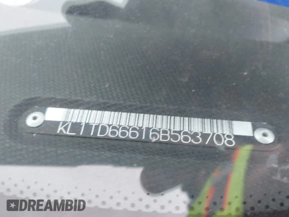 ✅ 2006 Chevrolet Aveo LS • VIN: KL1TD66616B563708 • Lot: 41543322. Wystawiony na IAAI z przebiegiem 120 824 mil. Bezpłatny archiwum sprzedaży aukcyjnych z USA i szczegółowy raport historii pojazdu na DreamBid. Zdjęcie 9.