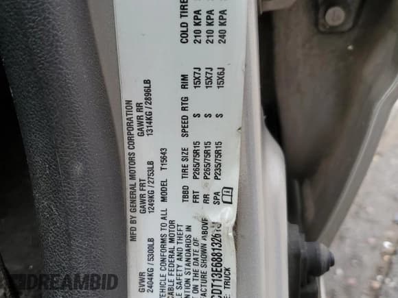 ✅ 2008 Chevrolet Colorado 1LT • VIN: 1GCDT13E688132618 • Lot: 68137895. Listed on Copart with 91,399 mi. Free auction sales archive from the USA and detailed vehicle history report at DreamBid. Image 12.