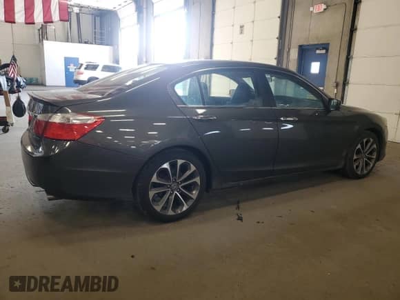 2014 Honda Accord Sport with VIN 1HGCR2F54EA093819, listed as a Copart auction lot 84595435 with 169,363 mi miles and Salvage title. Bid and sale history available at DreamBid. Image 3.