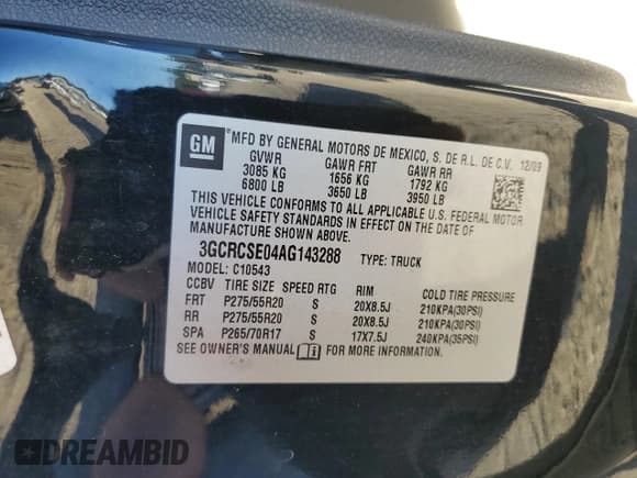 ✅ 2010 Chevrolet Silverado 1500 LT • VIN: 3GCRCSE04AG143288 • Lot: 85569985. Wystawiony na Copart z przebiegiem 151 357 mil. Bezpłatny archiwum sprzedaży aukcyjnych z USA i szczegółowy raport historii pojazdu na DreamBid. Zdjęcie 12.