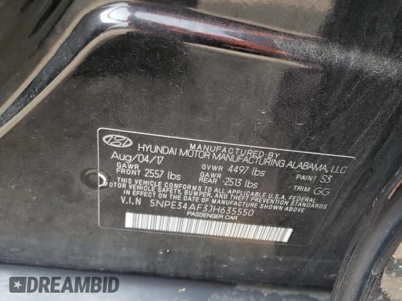 ✅ 2018 Hyundai Sonata Limited • VIN: 5NPE34AF3JH635550 • Lot: 51984463. Listed on Copart with 46,398 mi. Free auction sales archive from the USA and detailed vehicle history report at DreamBid. Image 12.