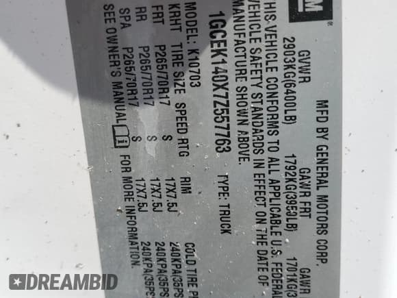 ✅ 2007 Chevrolet Silverado 1500 Work Truck • VIN: 1GCEK140X7Z557763 • Lot: 67611965. Listed on Copart with 213,289 mi. Free auction sales archive from the USA and detailed vehicle history report at DreamBid. Image 12.