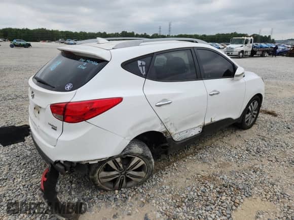 2014 Hyundai Tucson Limited z VIN KM8JUCAGXEU851031, wystawiony jako Copart lot #67409855 z przebiegiem 184 790 mil mil oraz Szkoda całkowita • Salvage title. Historia ofert i sprzedaży dostępna na DreamBid. Obrazek 3.