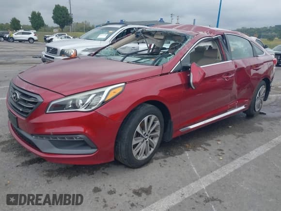 ✅ 2016 Hyundai Sonata Sport • VIN: 5NPE34AF2GH265586 • Лот: 43278064. Опубликован ранее на IAAI с пробегом Не указан. Бесплатный доступ к архиву аукционных продаж из США и подробный отчёт об истории автомобиля на DreamBid. Изображение 2.