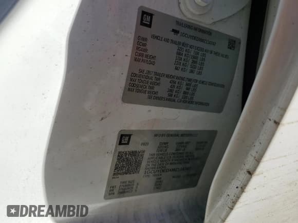 ✅ 2021 Chevrolet Silverado 1500 LT • VIN: 1GCUYDEDXMZ114747 • Lot: 72646344. Wystawiony na Copart z przebiegiem 75 273 mil. Bezpłatny archiwum sprzedaży aukcyjnych z USA i szczegółowy raport historii pojazdu na DreamBid. Zdjęcie 12.