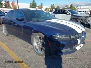 ✅ 2015 Dodge Charger SE • VIN: 2C3CDXBG3FH741305 • Lot: 43898512. Listed on IAAI with 143,552 mi. Free auction sales archive from the USA and detailed vehicle history report at DreamBid. Image 1.