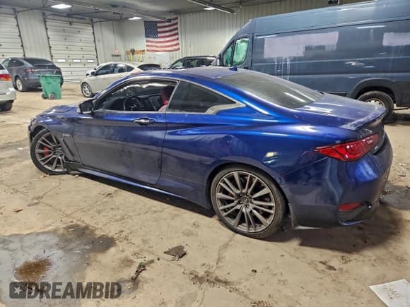 ✅ 2017 Infiniti Q60 Red Sport 400 • VIN: JN1FV7EL4HM702370 • Lot: 93916495. Listed on Copart with 79,989 mi. Free auction sales archive from the USA and detailed vehicle history report at DreamBid. Image 2.