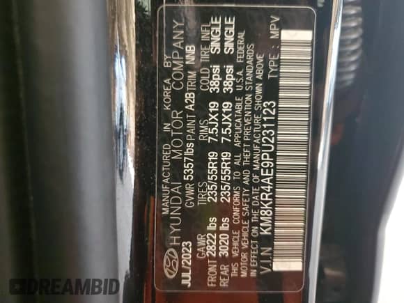 2023 Hyundai Ioniq 5 Limited z VIN KM8KR4AE9PU231123, wystawiony jako Copart lot #71891134 z przebiegiem 12 412 mil mil oraz Szkoda całkowita • Salvage title. Historia ofert i sprzedaży dostępna na DreamBid. Obrazek 14.