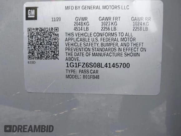 ✅ 2020 Chevrolet Bolt EV Premier • VIN: 1G1FZ6S08L4145700 • Lot: 41762056. Wystawiony na IAAI z przebiegiem 13 466 mil. Bezpłatny archiwum sprzedaży aukcyjnych z USA i szczegółowy raport historii pojazdu na DreamBid. Zdjęcie 9.