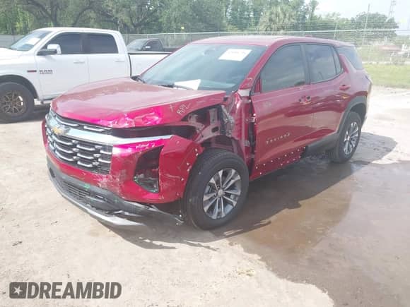 2025 Chevrolet Equinox FWD LT с VIN 3GNAXHEG1SL126238, выставлен на аукционе IAAI как лот 42084704 с пробегом 1 035 миль миль и . История ставок и продаж доступна на DreamBid. Изображение 2.