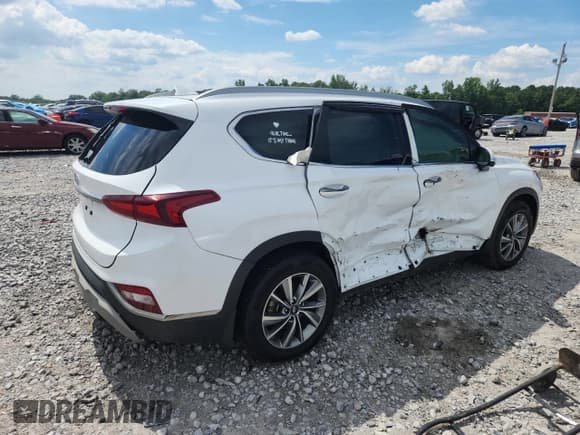 ✅ 2020 Hyundai Santa Fe Limited • VIN: 5NMS53AD6LH147005 • Lot: 63312915. Listed on Copart with 75,255 mi. Free auction sales archive from the USA and detailed vehicle history report at DreamBid. Image 3.