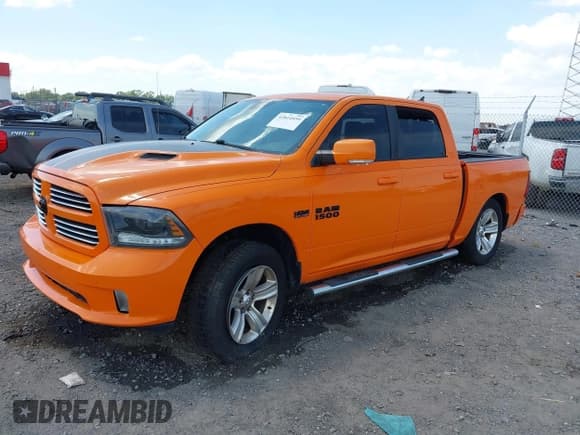 ✅ 2015 Ram 1500 Sport • VIN: 1C6RR7MT5FS691329 • Lot: 42814939. Listed on IAAI with 163,298 mi. Free auction sales archive from the USA and detailed vehicle history report at DreamBid. Image 2.