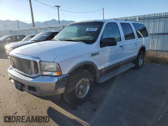 ✅ 2000 Ford Excursion Limited • VIN: 1FMNU42S5YEE00744 • Lot: 87309684. Wystawiony na Copart z przebiegiem 273 986 mil. Bezpłatny archiwum sprzedaży aukcyjnych z USA i szczegółowy raport historii pojazdu na DreamBid. Zdjęcie 1.