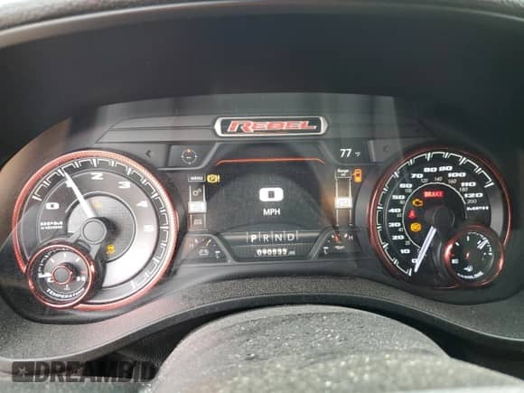 2020 Ram 1500 Rebel z VIN 1C6RRELT2LN303523, wystawiony jako Copart lot #54753485 z przebiegiem 90 533 mil mil oraz Szkoda całkowita • Salvage title. Historia ofert i sprzedaży dostępna na DreamBid. Obrazek 9.