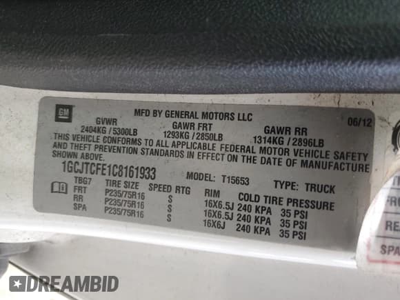 ✅ 2012 Chevrolet Colorado 1LT • VIN: 1GCJTCFE1C8161933 • Lot: 84245275. Wystawiony na Copart z przebiegiem 148 456 mil. Bezpłatny archiwum sprzedaży aukcyjnych z USA i szczegółowy raport historii pojazdu na DreamBid. Zdjęcie 12.