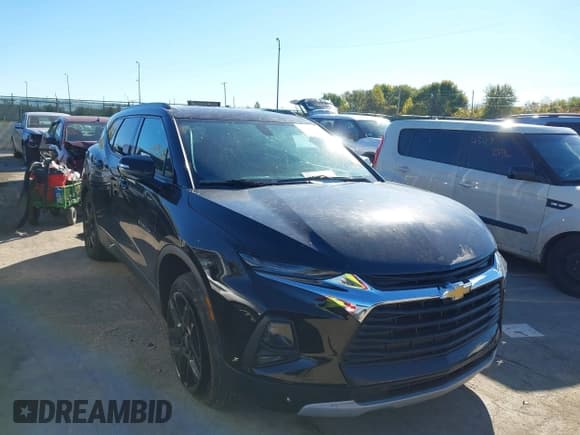 ✅ 2020 Chevrolet Blazer LT • VIN: 3GNKBHRS4LS604743 • Lot: 43462136. Listed on IAAI with 52,127 mi. Free auction sales archive from the USA and detailed vehicle history report at DreamBid. Image 1.