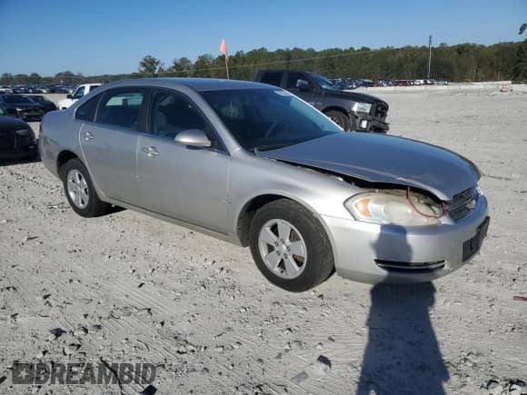2008 Chevrolet Impala LT with VIN 2G1WT58K881331681, listed as a Copart auction lot 89513055 with 190,065 mi miles and Salvage title. Bid and sale history available at DreamBid. Image 4.