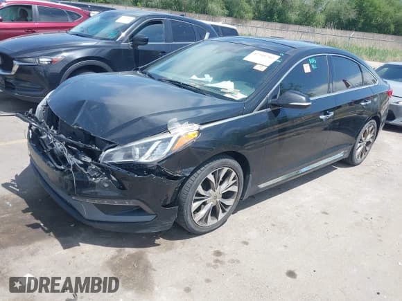 ✅ 2015 Hyundai Sonata Sport • VIN: 5NPE34AB9FH173578 • Lot: 42341702. Wystawiony na IAAI z przebiegiem 130 033 mil. Bezpłatny archiwum sprzedaży aukcyjnych z USA i szczegółowy raport historii pojazdu na DreamBid. Zdjęcie 2.