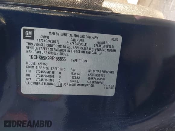 ✅ 2009 Chevrolet Silverado 2500HD LT • VIN: 1GCHK59K99E155855 • Lot: 42561877. Wystawiony na IAAI z przebiegiem 70 153 mil. Bezpłatny archiwum sprzedaży aukcyjnych z USA i szczegółowy raport historii pojazdu na DreamBid. Zdjęcie 9.