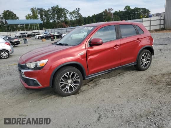2017 Mitsubishi Outlander ES with VIN JA4AR3AU7HZ032281, listed as a Copart auction lot 69780575 with 121,528 mi miles and Salvage title. Bid and sale history available at DreamBid. Image 1.