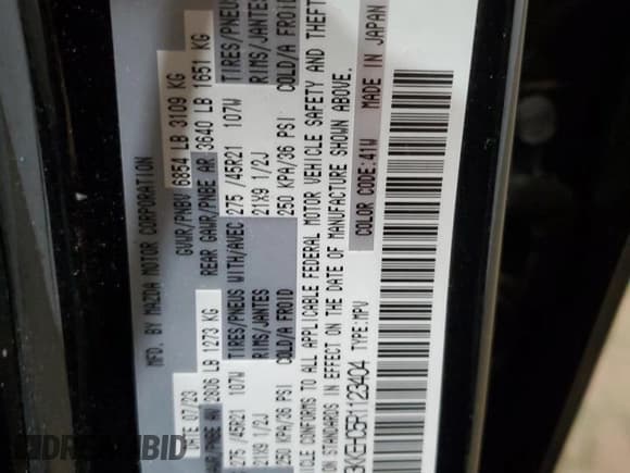 ✅ 2024 Mazda CX-90 S Premium Plus • VIN: JM3KKEHC5R1123404 • Lot: 48803065. Wystawiony na Copart z przebiegiem 27 266 mil. Bezpłatny archiwum sprzedaży aukcyjnych z USA i szczegółowy raport historii pojazdu na DreamBid. Zdjęcie 14.