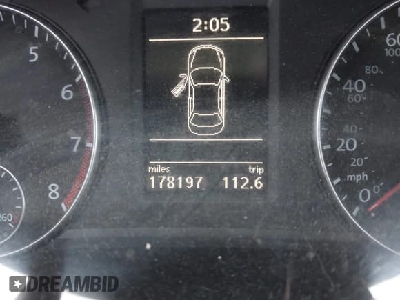 ✅ 2012 Volkswagen Passat SE • VIN: 1VWBH7A33CC048983 • Lot: 43736801. Listed on IAAI with 178,197 mi. Free auction sales archive from the USA and detailed vehicle history report at DreamBid. Image 15.