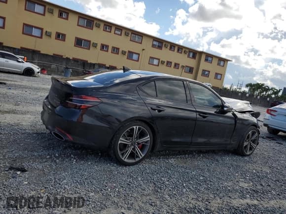 ✅ 2024 Genesis G70 Sport Advanced • VIN: KMTG54SE9RU137316 • Lot: 84391445. Listed on Copart with 26,285 mi. Free auction sales archive from the USA and detailed vehicle history report at DreamBid. Image 3.