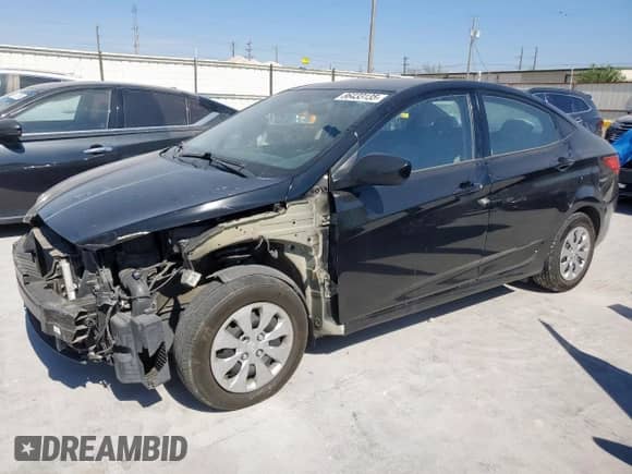 2017 Hyundai Accent SE with VIN KMHCT4AE6HU353879, listed as a Copart auction lot 86433135 with 122,307 mi miles and Non repairable. Bid and sale history available at DreamBid. Image 1.