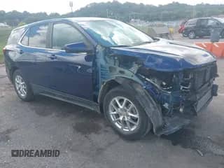 2022 Chevrolet Equinox LT z VIN 3GNAXKEV8NL198036, wystawiony jako IAAI lot #43043591 z przebiegiem 39 996 mil mil oraz . Historia ofert i sprzedaży dostępna na DreamBid. Obrazek 1.