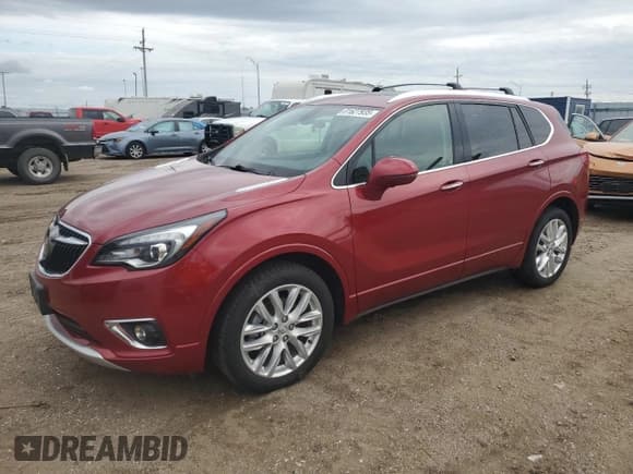 ✅ 2019 Buick Envision Premium II • VIN: LRBFX4SX6KD011327 • Лот: 81627935. Опубликован ранее на Copart с пробегом 56 266 миль. Бесплатный доступ к архиву аукционных продаж из США и подробный отчёт об истории автомобиля на DreamBid. Изображение 1.