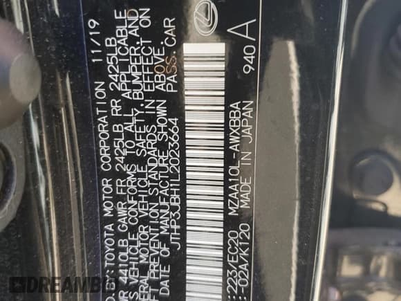 ✅ 2020 Lexus UX 200 • VIN: JTHP3JBH1L2023664 • Lot: 72075535. Wystawiony na Copart z przebiegiem 63 440 mil. Bezpłatny archiwum sprzedaży aukcyjnych z USA i szczegółowy raport historii pojazdu na DreamBid. Zdjęcie 12.