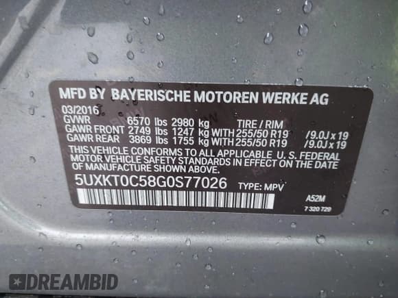 ✅ 2016 BMW X5 xDrive40e • VIN: 5UXKT0C58G0S77026 • Лот: 43738045. Опубликован ранее на IAAI с пробегом 76 754 миль. Бесплатный доступ к архиву аукционных продаж из США и подробный отчёт об истории автомобиля на DreamBid. Изображение 9.