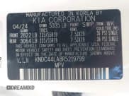 ✅ 2024 Kia EV6 GT-Line • VIN: KNDC44LA8R5219799 • Lot: 42134843. Wystawiony na IAAI z przebiegiem 10 106 mil. Bezpłatny archiwum sprzedaży aukcyjnych z USA i szczegółowy raport historii pojazdu na DreamBid. Zdjęcie 9.