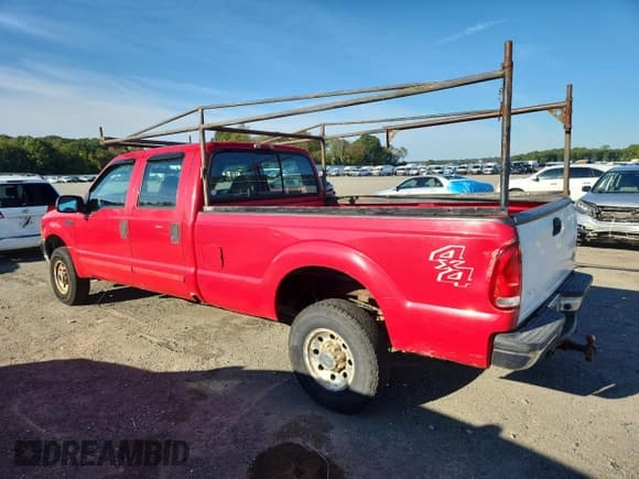 ✅ 2001 Ford F-250 • VIN: 3FTNW21L71MA28627 • Lot: 81902375. Wystawiony na Copart z przebiegiem 180 122 mil. Bezpłatny archiwum sprzedaży aukcyjnych z USA i szczegółowy raport historii pojazdu na DreamBid. Zdjęcie 2.