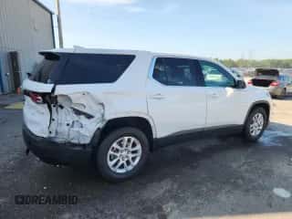 2022 Chevrolet Traverse LS z VIN 1GNERFKW2NJ163886, wystawiony jako Copart lot #64404325 z przebiegiem 45 207 mil mil oraz Szkoda całkowita • Salvage title. Historia ofert i sprzedaży dostępna na DreamBid. Obrazek 3.