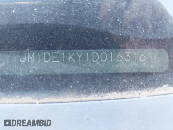 ✅ 2013 Mazda 2 Sport • VIN: JM1DE1KY1D0163161 • Lot: 42521419. Listed on IAAI with 112,126 mi. Free auction sales archive from the USA and detailed vehicle history report at DreamBid. Image 9.