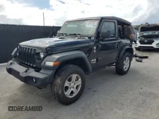 ✅ 2020 Jeep Wrangler Sport S • VIN: 1C4GJXAN3LW227974 • Lot: 85357585. Listed on Copart with 50,786 mi. Free auction sales archive from the USA and detailed vehicle history report at DreamBid. Image 1.