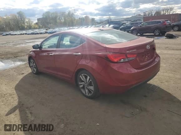 2016 Hyundai Elantra SE with VIN 5NPDH4AE9GH765023, listed as a Copart auction lot 89693915 with 95,505 mi miles and Salvage title. Bid and sale history available at DreamBid. Image 2.