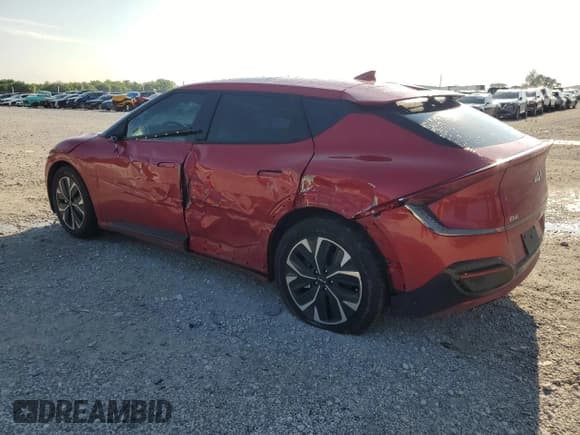 ✅ 2022 Kia EV6 GT-Line • VIN: KNDC44LA0N5026797 • Лот: 60171085. Опубликован ранее на Copart с пробегом 43 195 миль. Бесплатный доступ к архиву аукционных продаж из США и подробный отчёт об истории автомобиля на DreamBid. Изображение 2.